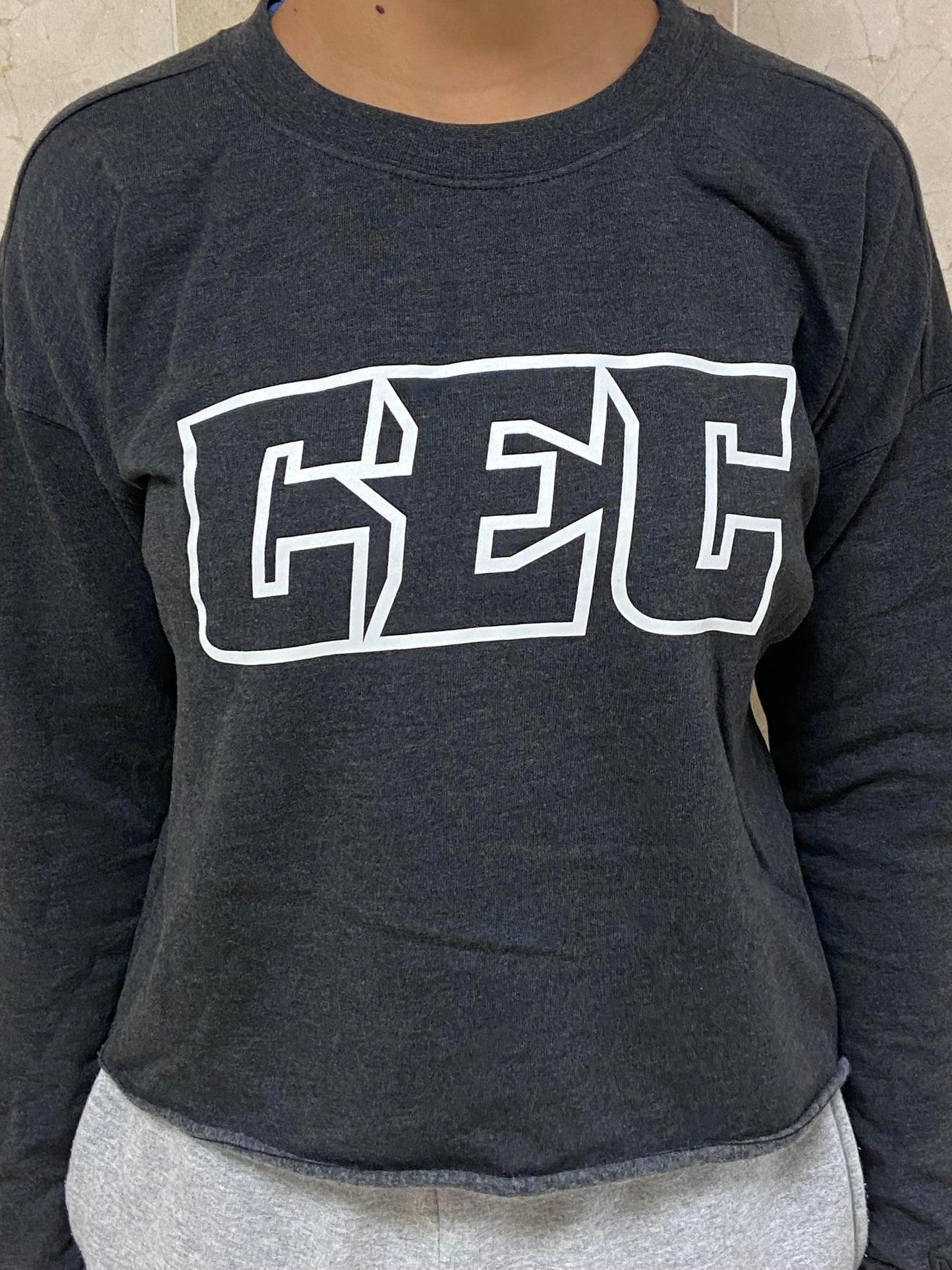 Fleece Crop Crew Short