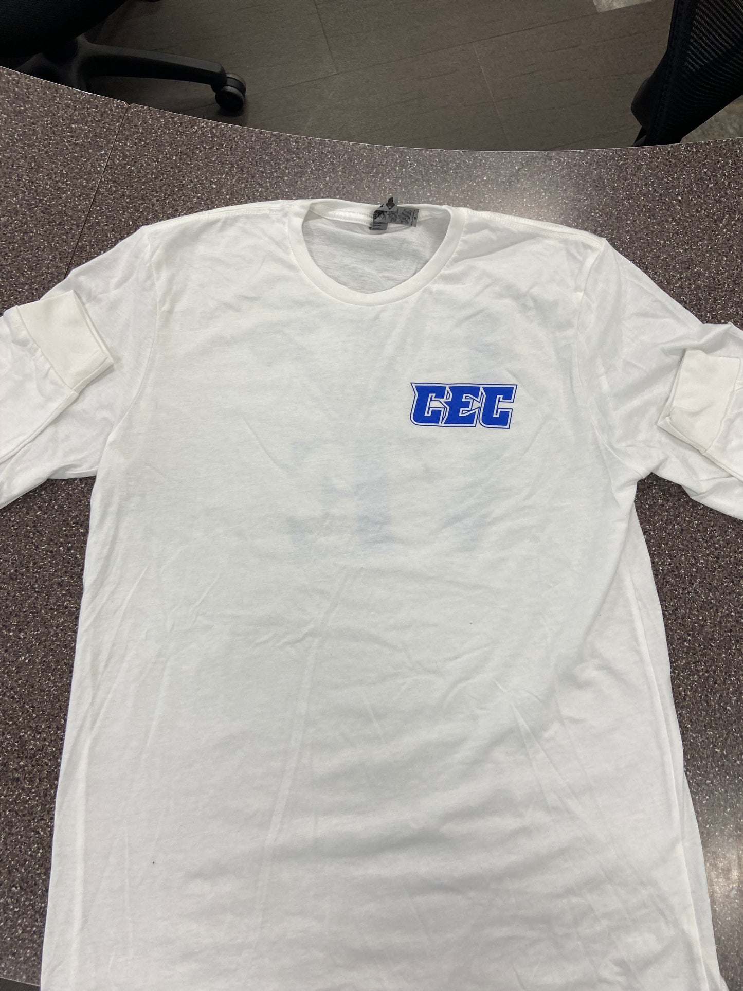 Next Level White "Love" Long Sleeve Tee Shirt