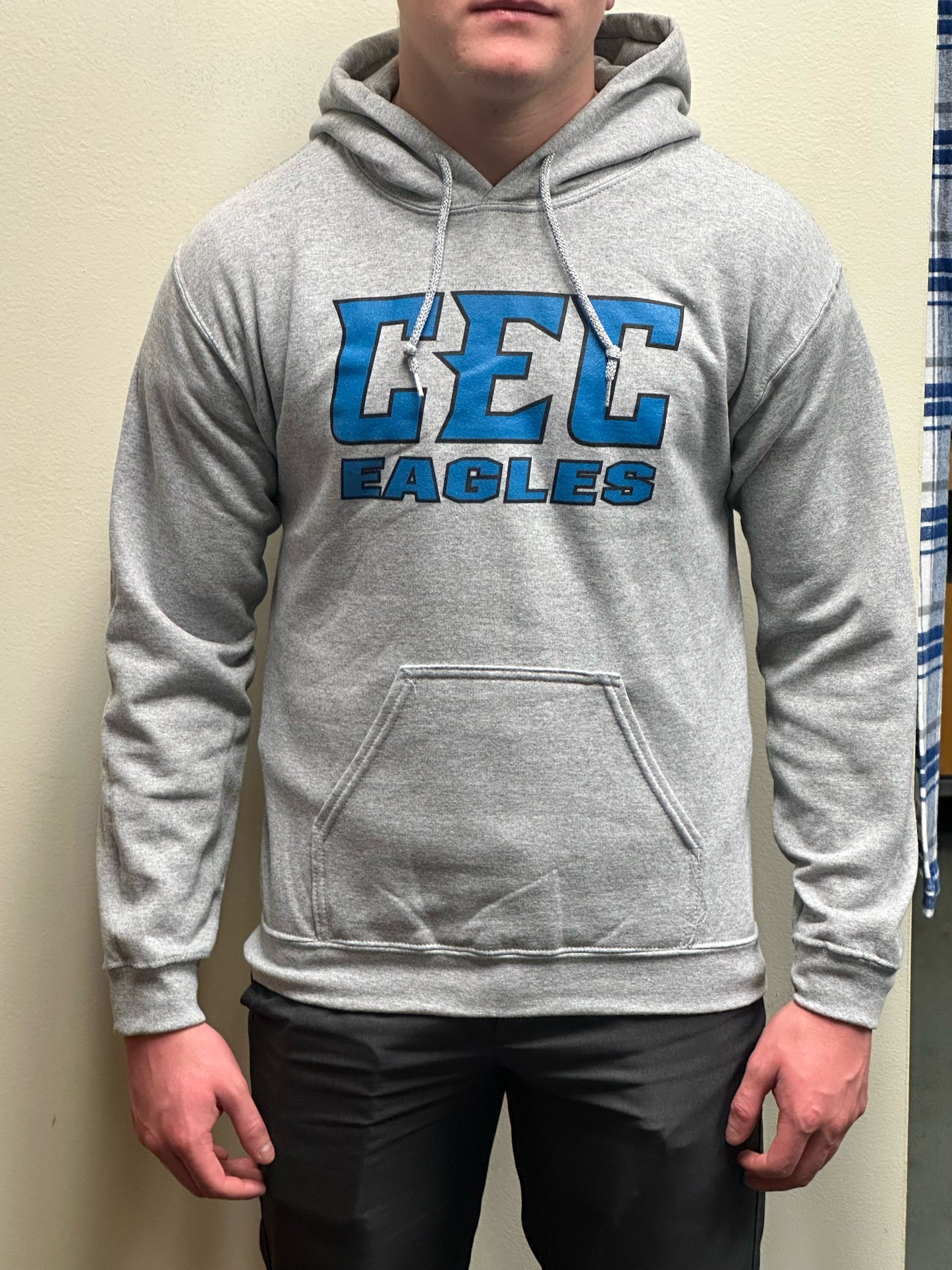 CEC Eagles  Light Gray Hoodie
