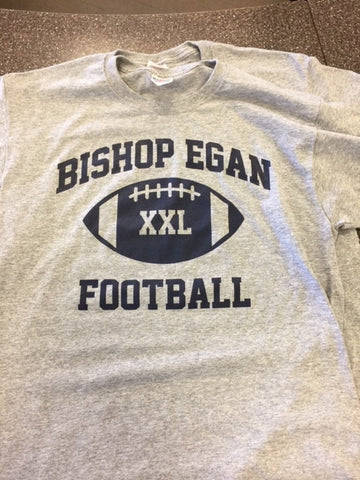 Bishop Egan Football T-Shirt/Gray