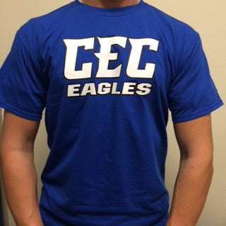 CEC Eagles Royal T-Shirt with White logo