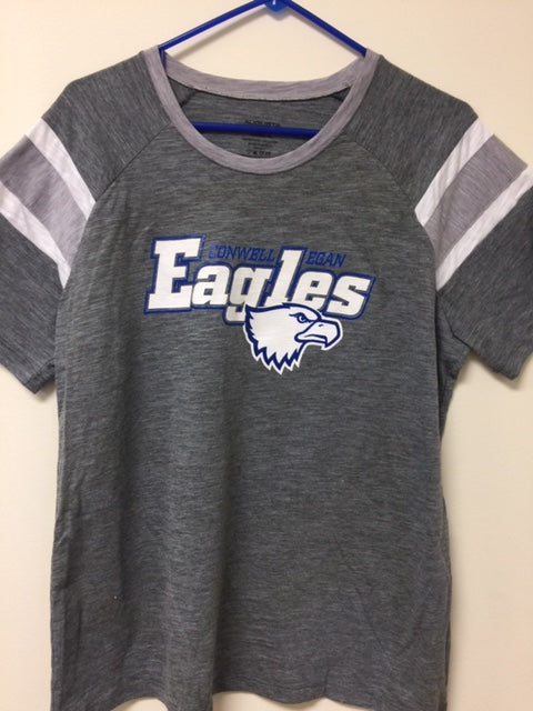 Ladies Eagles Soft Tee/Gray