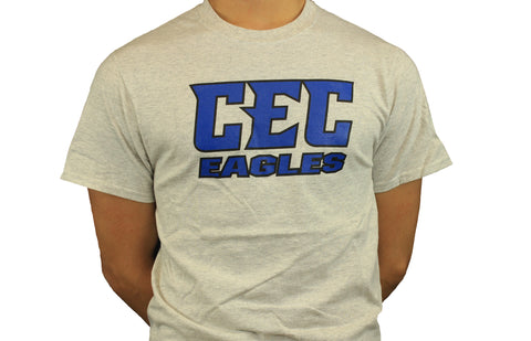 CEC Ash Gray/Royal logo Tee shirt