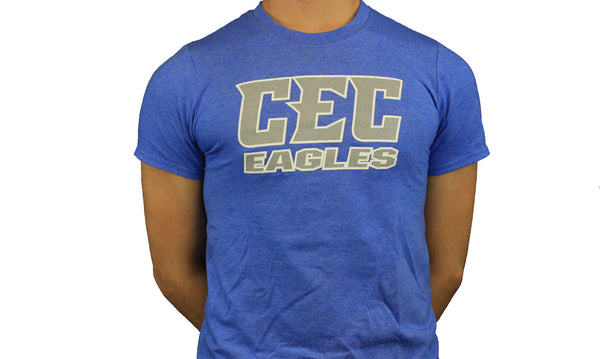 CEC Eagles Heather Royal with Gray logo